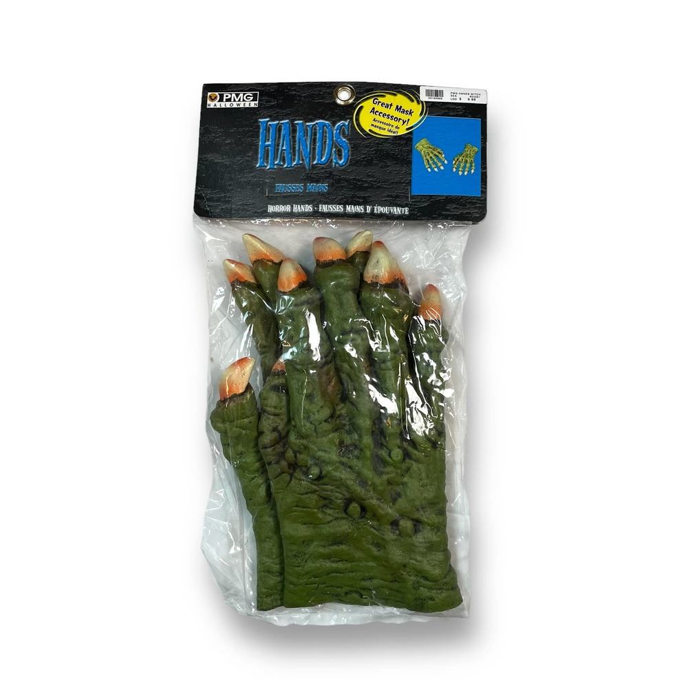 NEW Vintage 2002 Paper Magic Group Zombie Hands Halloween Costume Gloves